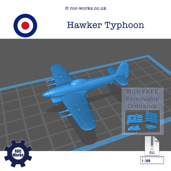 Hawker Typhoon (STL file)
