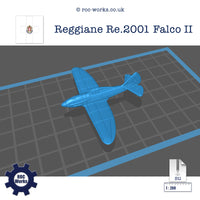 Reggiane Re.2001 Falco II (STL file)