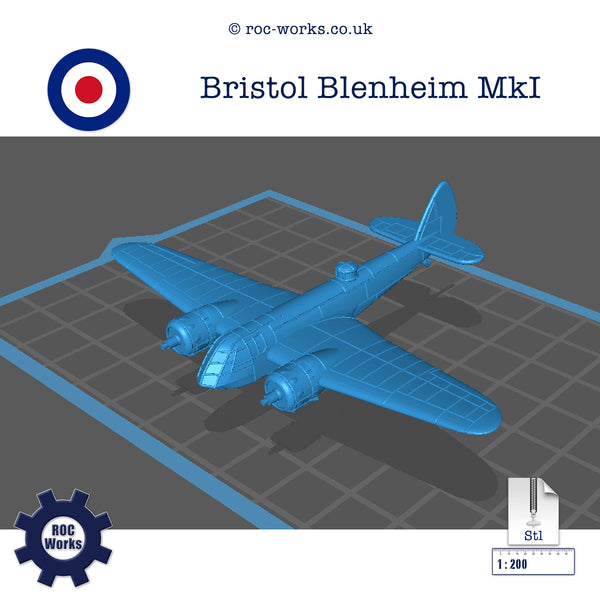 Bristol Blenheim MkI (STL file)