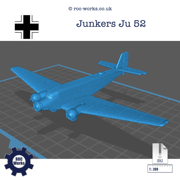 Junkers Ju 52 (STL file)