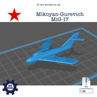 Mikoyan-Gurevich MiG-17 (Fresco) (STL file)