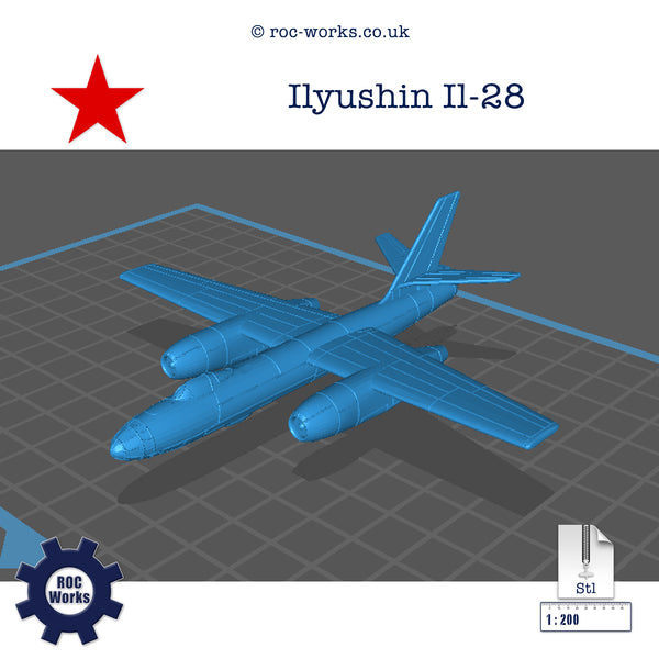 Ilyushin Il-28 (Beagle) (STL file)