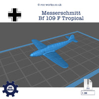 Messerschmitt Bf 109 F Tropical (STL file)