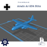 Arado Ar 234 B-2 Jet Bomber (STL file)