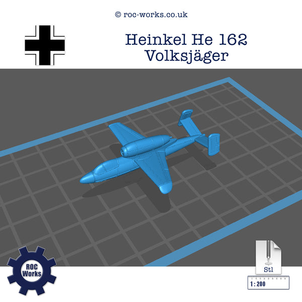 Heinkel He 162 (STL file)