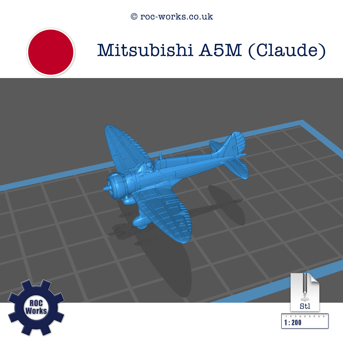 Mitsubishi A5M guarantee Claude STL file