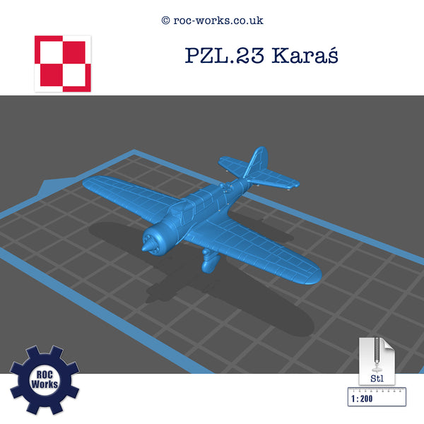 PZL.23 Karas (STL file)