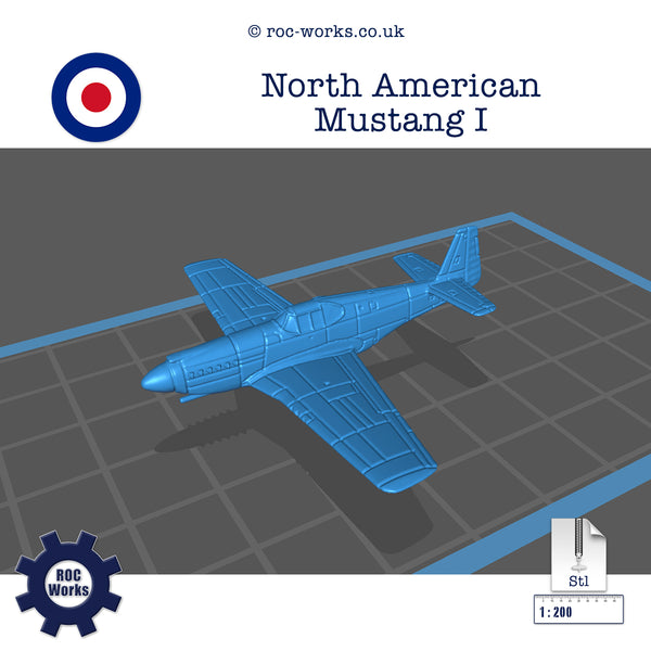 North American Mustang 1 (STL file)