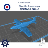 North American Mustang Mk1 A (STL file)