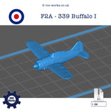 Brewster F2A, 239 & 339 Buffalo variants (STL file)