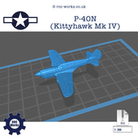 P-40N (Kittyhawk Mk IV) (STL file)