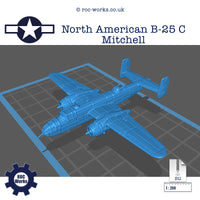 North American B-25 C Mitchell (STL file)