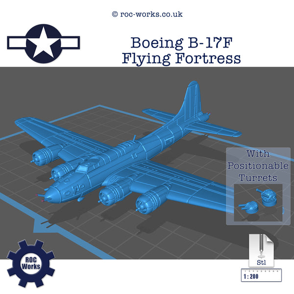 Boeing B-17F Flying Fortress (STL file)