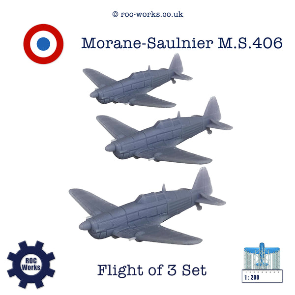 Morane-Saulnier M.S.406 (resin print)