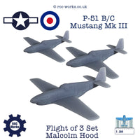 P-51 B/C Mustang MkIII (with Malcolm Hood) (resin print)