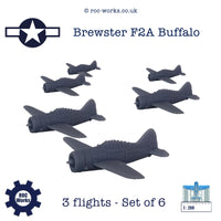 Brewster F2A Buffalo (resin print)