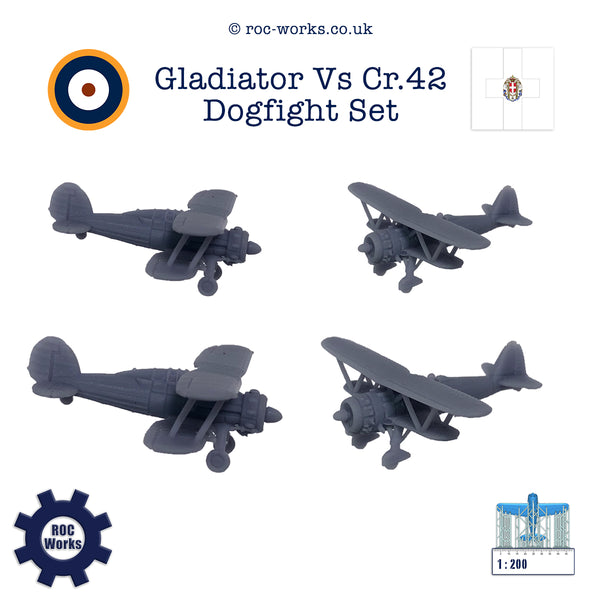 Gladiator Vs Cr.42 Dogfight Set
