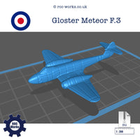 Gloster Meteor F.3 (STL file)